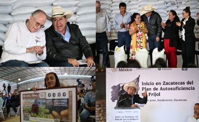 Imagenes del inicio del programa en la comunidad de Charco Blanco, Sombrerete ARRANQUE FRIJ