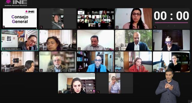 Sesión del Consejo General del INE CG INE