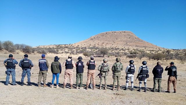 Ampia brigada multidisciplinaria de varias instituciones FGJEZ busq 1