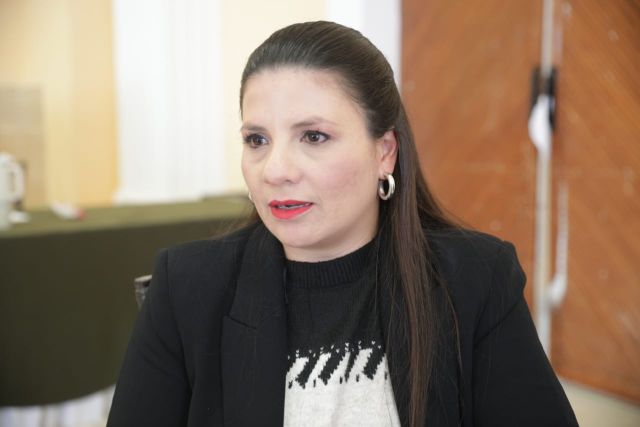 La secretaria de Educación Gabriela Pinedo Morales Gabriela Pinedo Morales