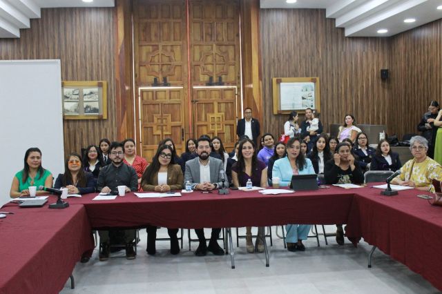 En la imagen, Legisladores y legisladoras, la ombudsperson, la funcionaria de la UAZ, entre otros panelistas Lorena Jimenez Poder Legislativo