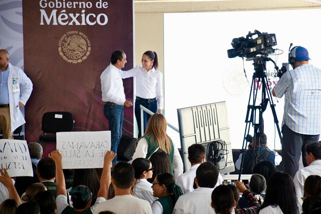 El alcalde en un encuentro reciente con la presidenta de la República, Claudia Sheinbaum Pepe Saldvar con la presidenta
