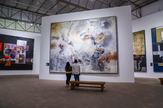 Una de las salas del Museo de Arte Abstracto Manuel Felguérez WhatsApp Image 2025 08 05 at 2.08.22 PM