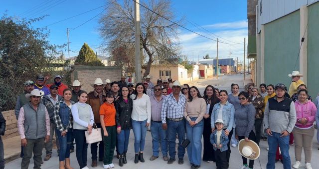 Ponen en servicio calles de Chaparrosa calles de Chaparrosa