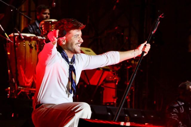 Pablo Alborán en su presentación de esta noche concierto dos