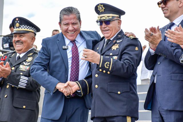 El gobernador David Monreal y el secretario de Seguridad Arturo Medina Mayoral gober y general