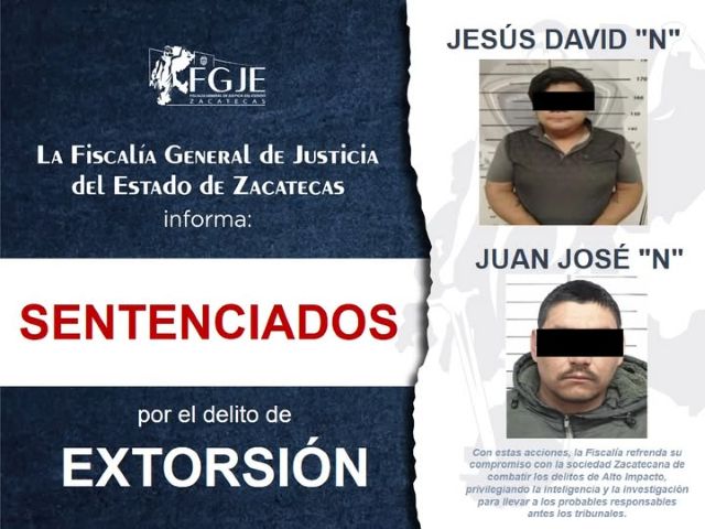 Ambos son reincidentes en el delito de extorsión, según informó la Fiscalía los detenidos