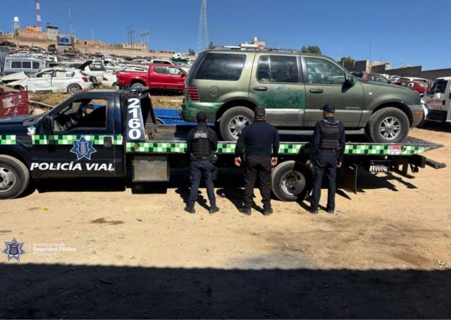 El vehículo fue asegurado mercury