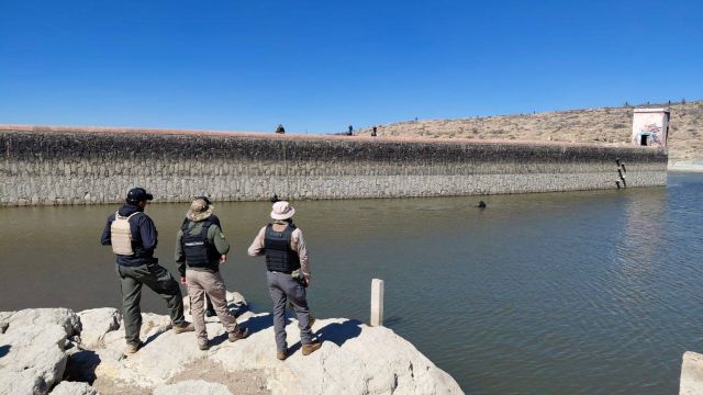 Presa San Marcos de Loreto en la prospección realizada presa San Marcos