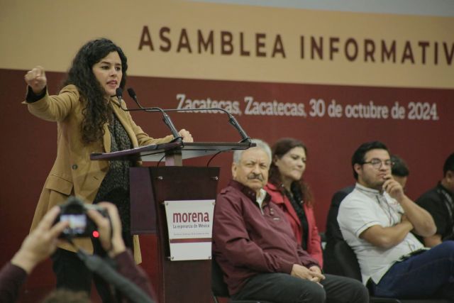 Luisa María Alcalde motivó a los asambleístas de Morena Luisa ante Morena