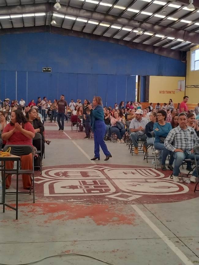 Maribel Villalpando, durante su mensaje e0e7c47f 641d 493d 8f56 ea6c43b71fdb