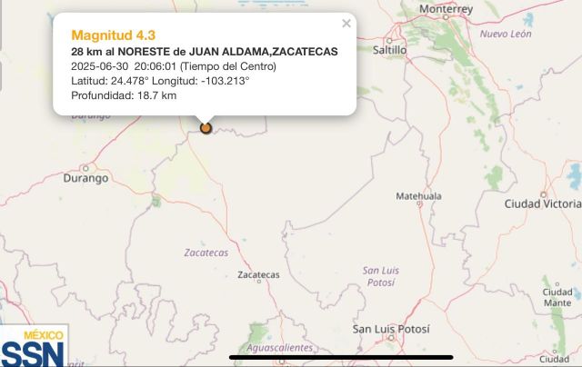 Información del Sismológico Nacional Servicio Sismologico
