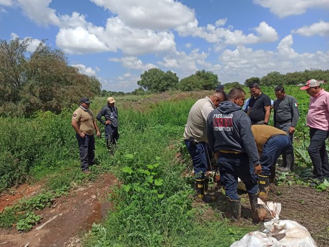Canal de residuos solidos donde cayó la pequeña busqueda canal