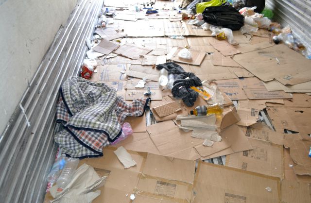 Aquí trasladaban a las más de 100 personas caja donde trasladaban a los extranjeros