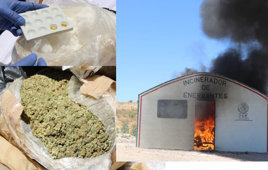 Incineración en la delegación de la FGR destruyen narcoticos copy