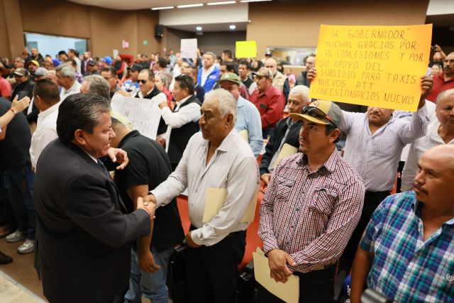 Trabajadores del volante recibieron con beneplácito el beneficio gobernador concesiones