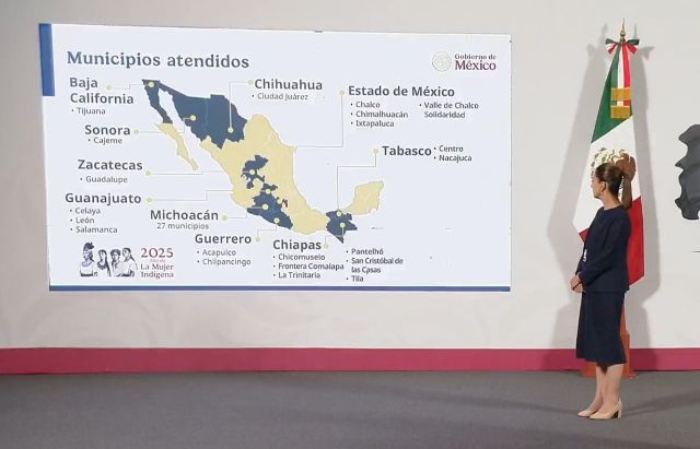 La presidenta Claudia Sheinbaum en el balance realizado sobre las jornadas a nivel nacional en su conferencia matutina la presidenta CSP