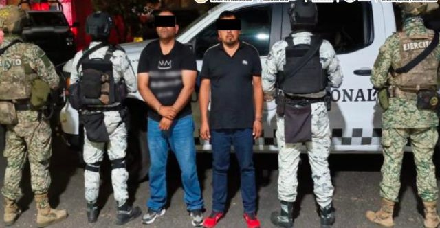 Foto de la detención, dada a conocer por la FGJEZ objetivos prioritarios