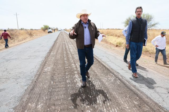 Supervisión de tramos por parte del gobernador David Monreal recorridos